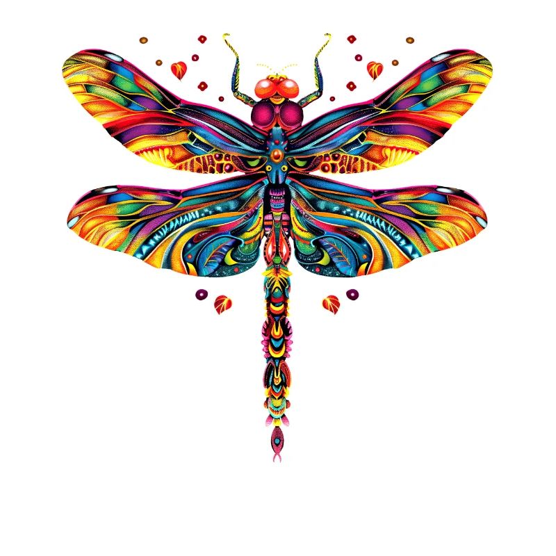 Libellule Libellule Ailes Colorées Libellules Mignonnes