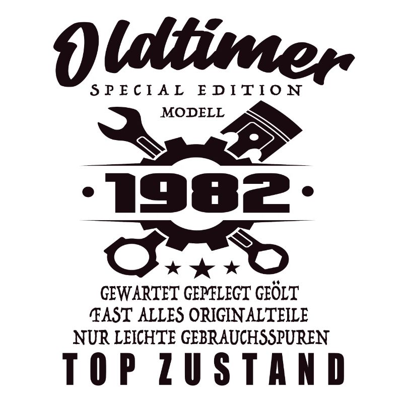 Oldtimer Special Edition Modell 1982 Geburtstag