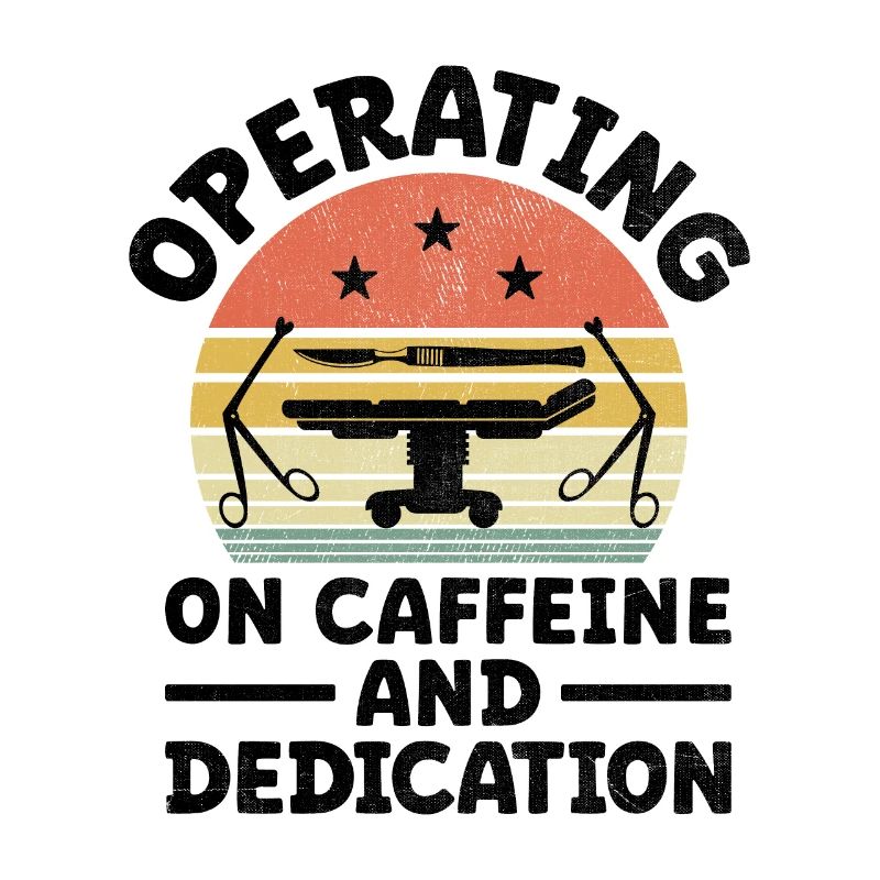 Opérer sur la caféine et le café du chirurgien dévoué
