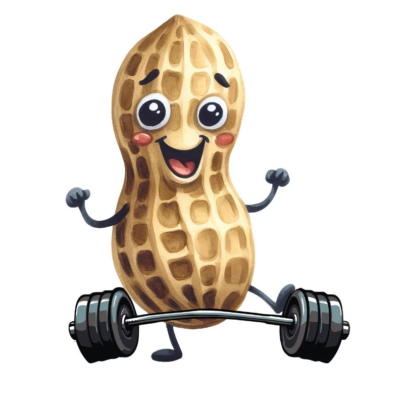 Peanut Bodybuilder Weight Strength Training Dumbbells Weight