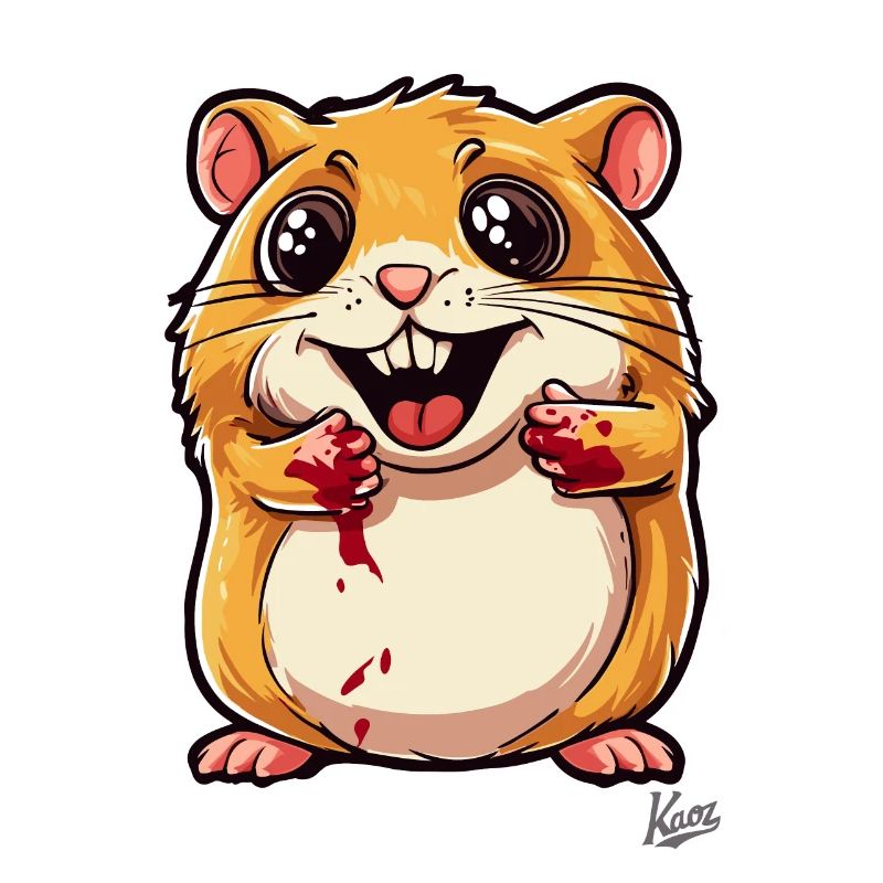 Hamster mignon et méchant