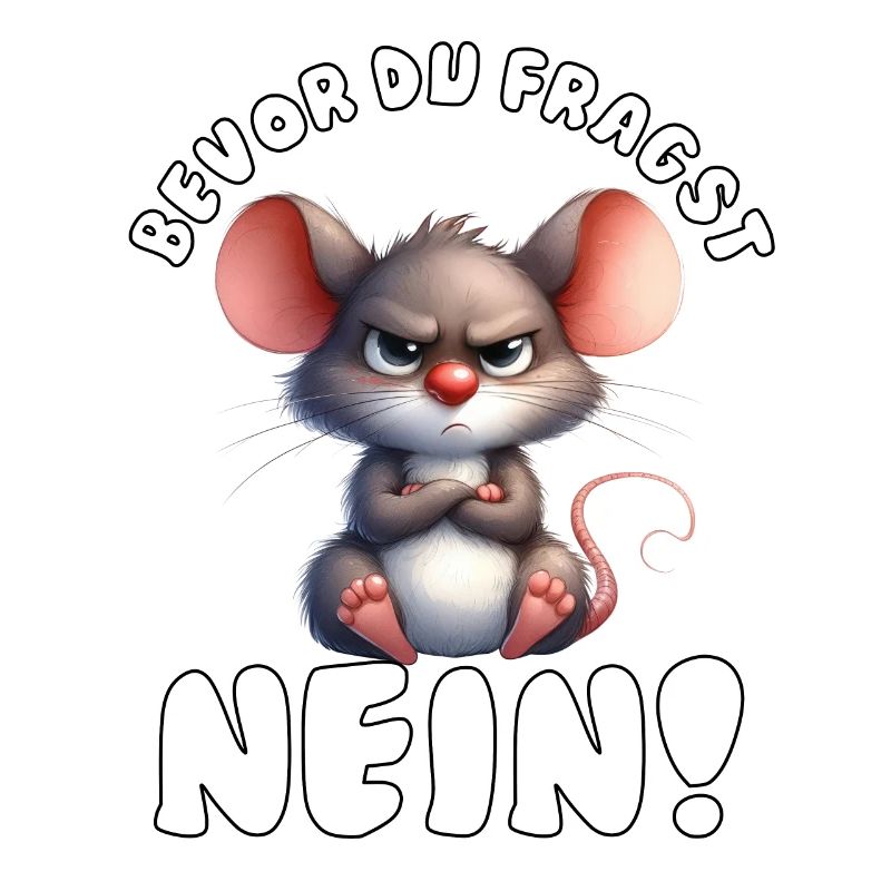 Funny Mouse with Saying