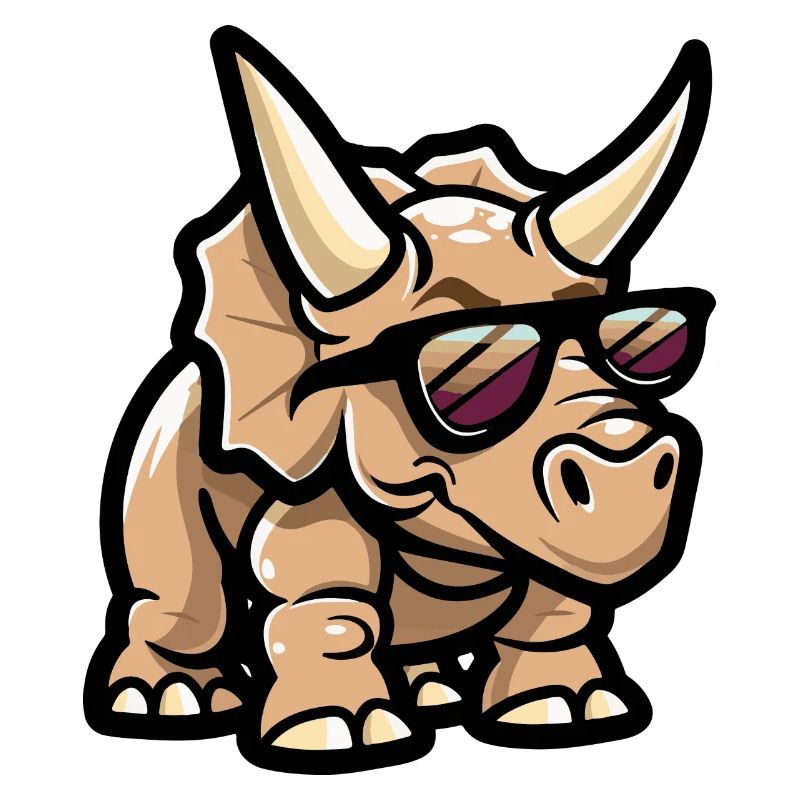 Dinosaurier triceratops Comic Cool