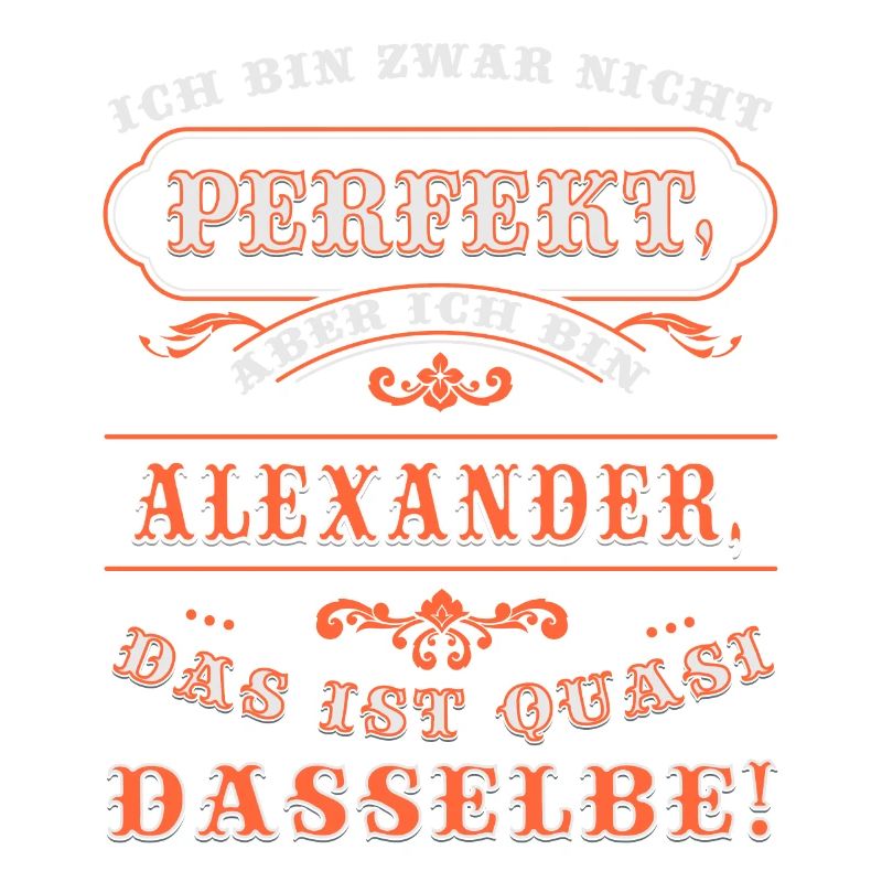 Funny ALEXANDER for Name Day with Name Name