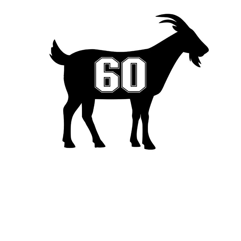 Ziege 60 G.O.A.T. Nummer Ziege