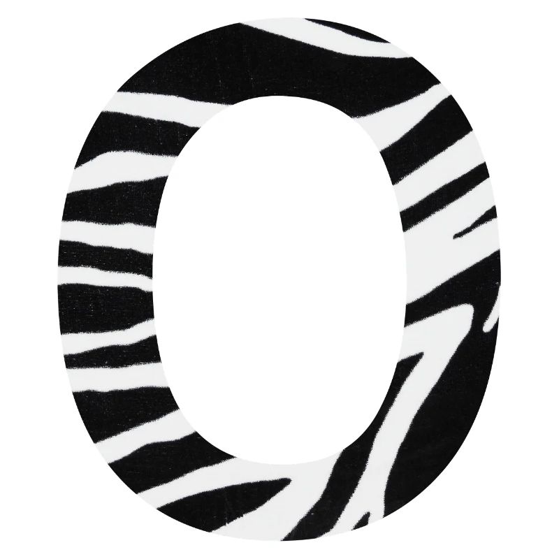 Buchstabe o zebra