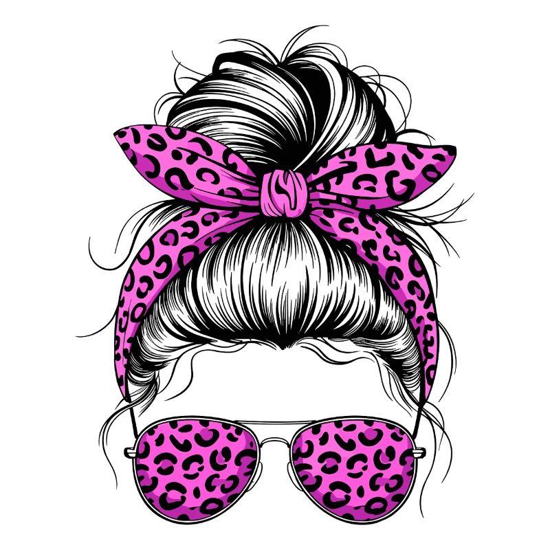 Cool Mom Life Messy Bun Mama Muttertag