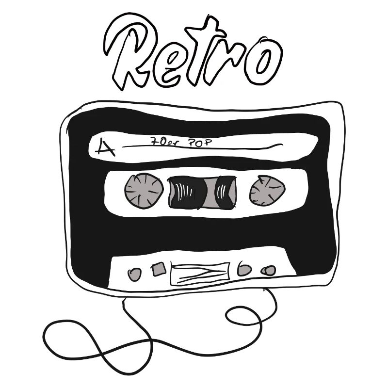 Retro Kassette Design