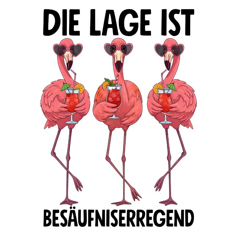 The location is drunken with flamingos