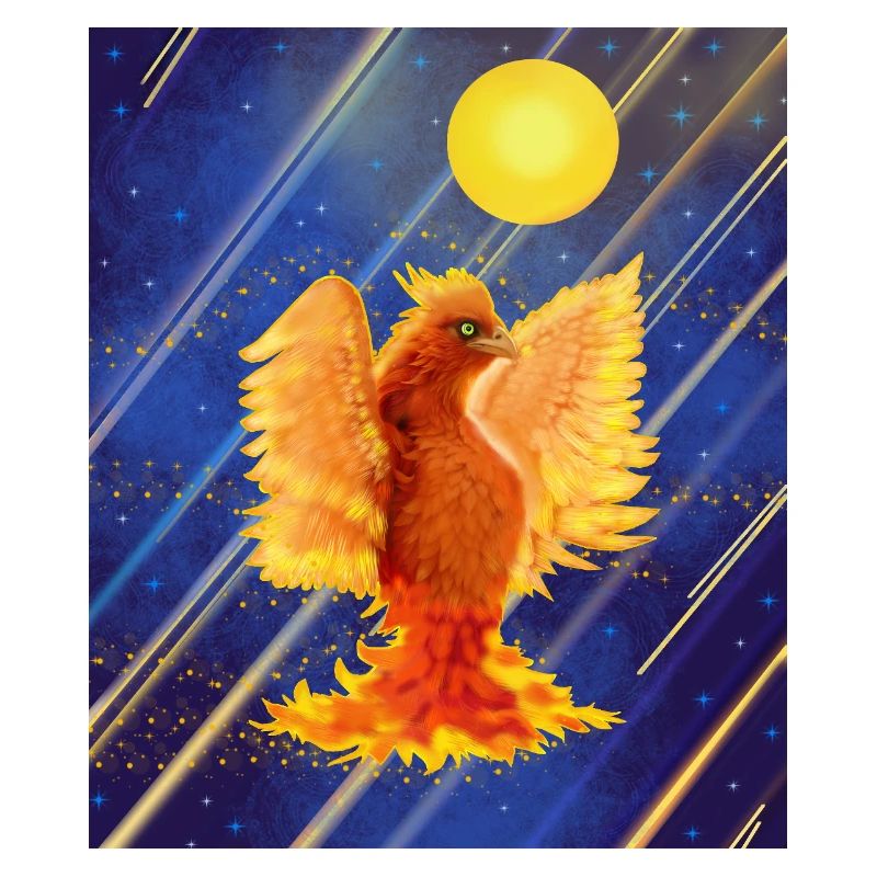 Cosmic Glowing Firebird: Cyber-Semurg