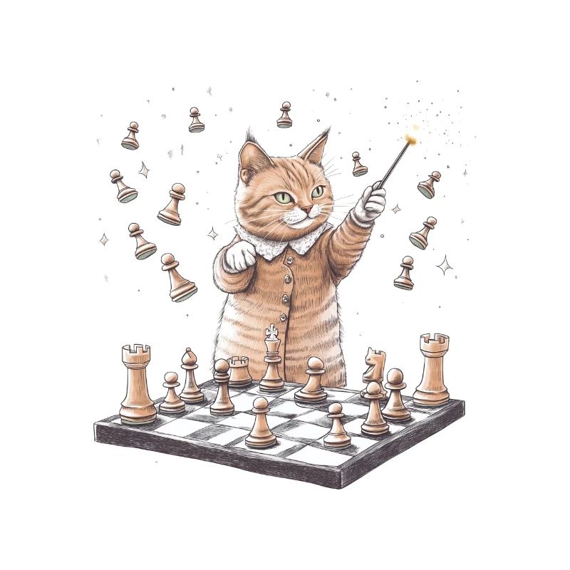 Schach-Katze