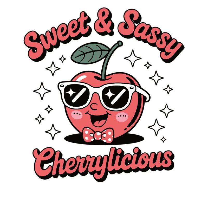 Cerise sucrée et effrontée avec style