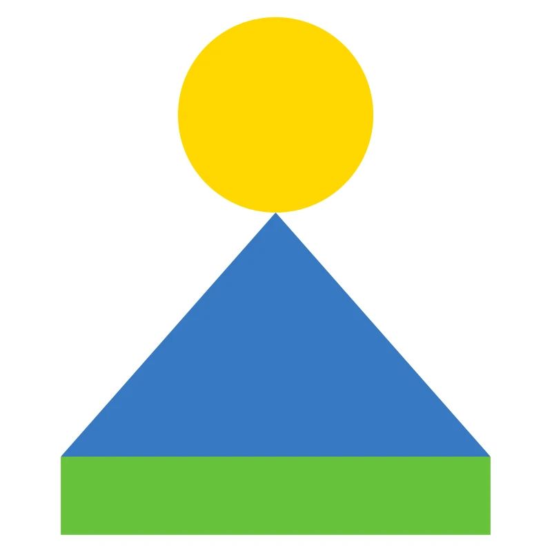 Geometric Triangle Sunrise