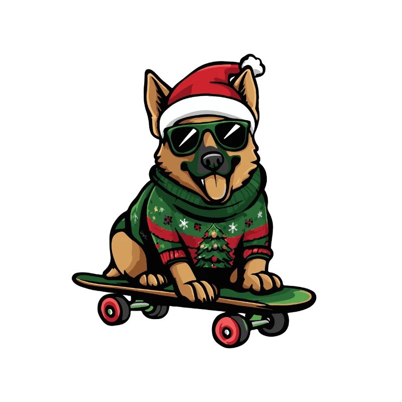 German Shepherd Christmas Funny