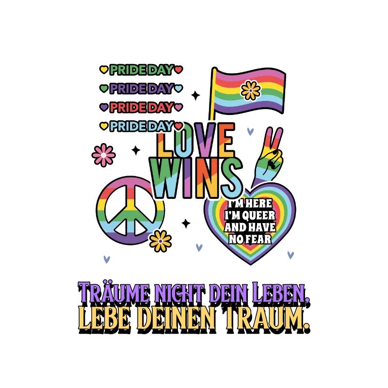 Liebe Gewinnt Pride Rainbow