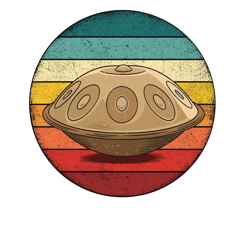 Retro Handpan Hang Drum