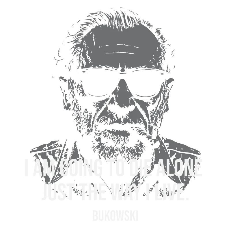 Bukowski-Porträtzitat über Introvertierte