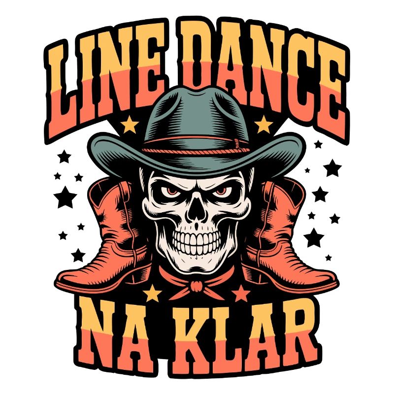 Line Dance Skull Rodeo