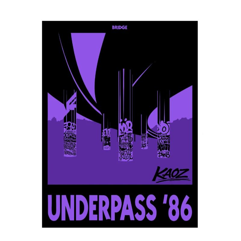 Underpass Hip-Hop Bridge Graffiti 86
