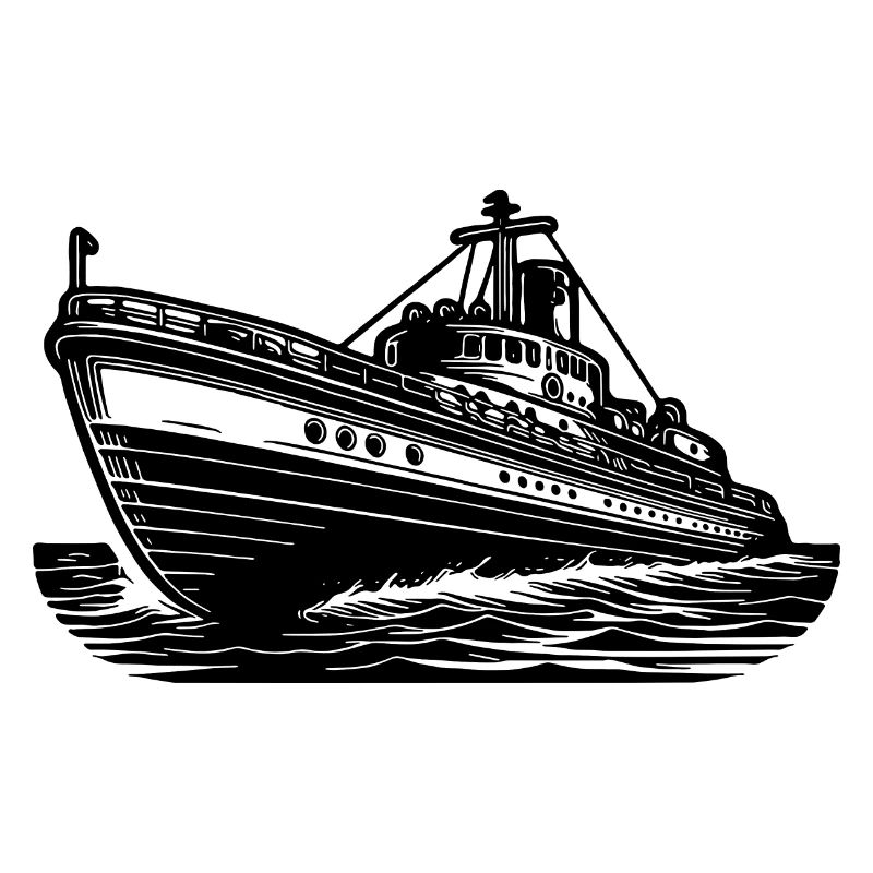 Schnittiges Hochseeschiff Kutter Schlepper