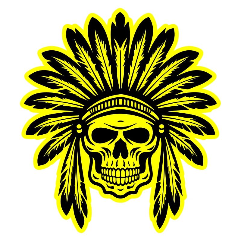 Apache Indianer Häuptling Totenkopf