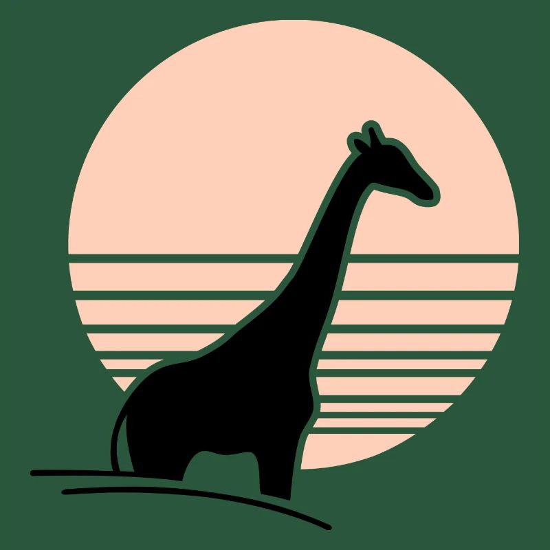 Giraffe vor Sonne