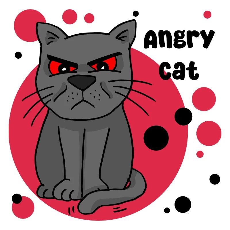 angry cat