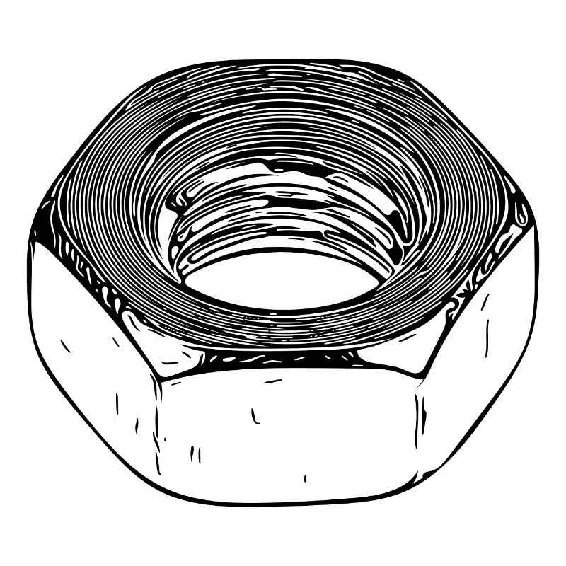 Écrou à vis avec surface vintage