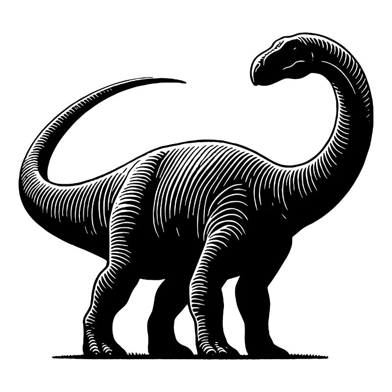 Gewaltiger Brachiosaurus Dino Dinosaurier