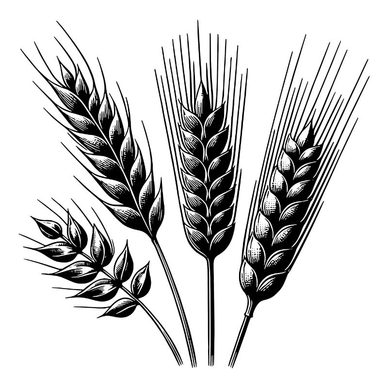 Différents types d’épis de céréales
