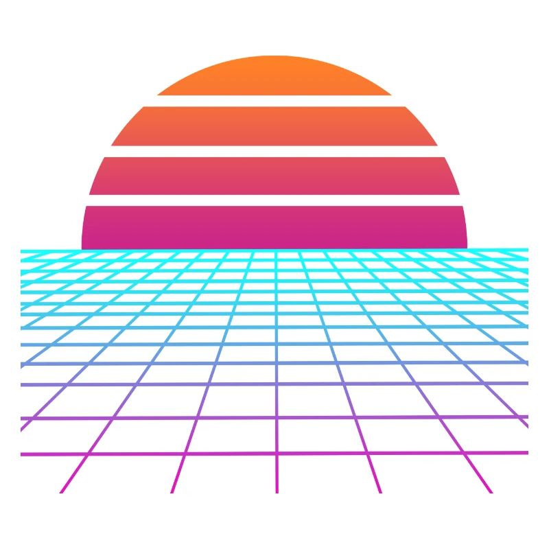 Synthwave Sunset. Maler Gift