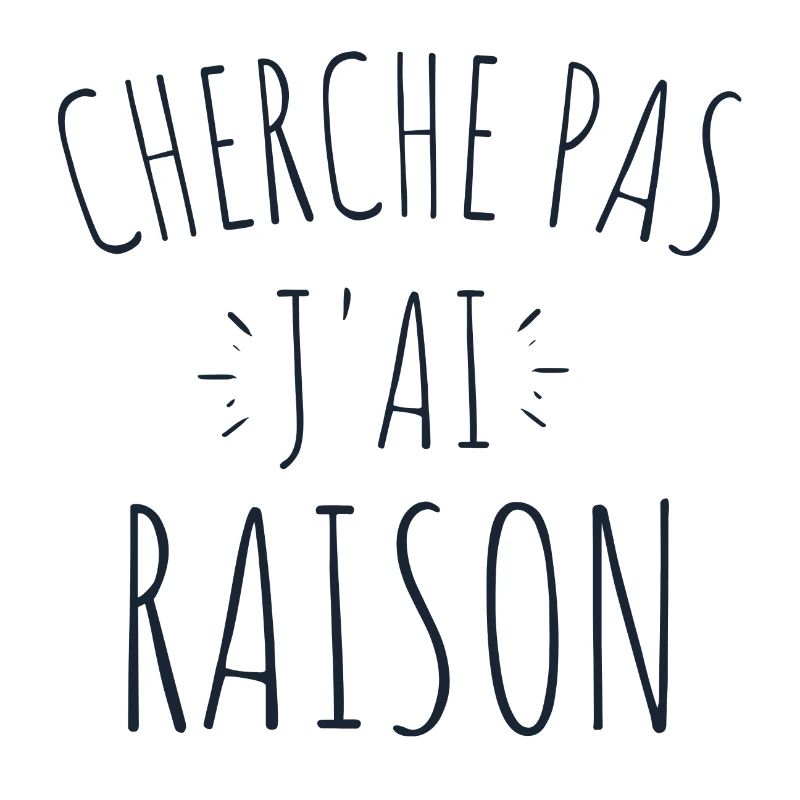 cherche pas j'ai raison