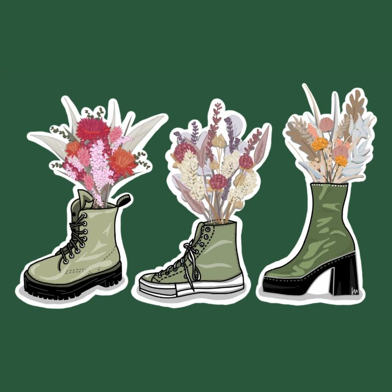 Chaussures à fleurs