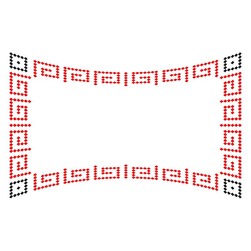 Rahmen Muster rot
