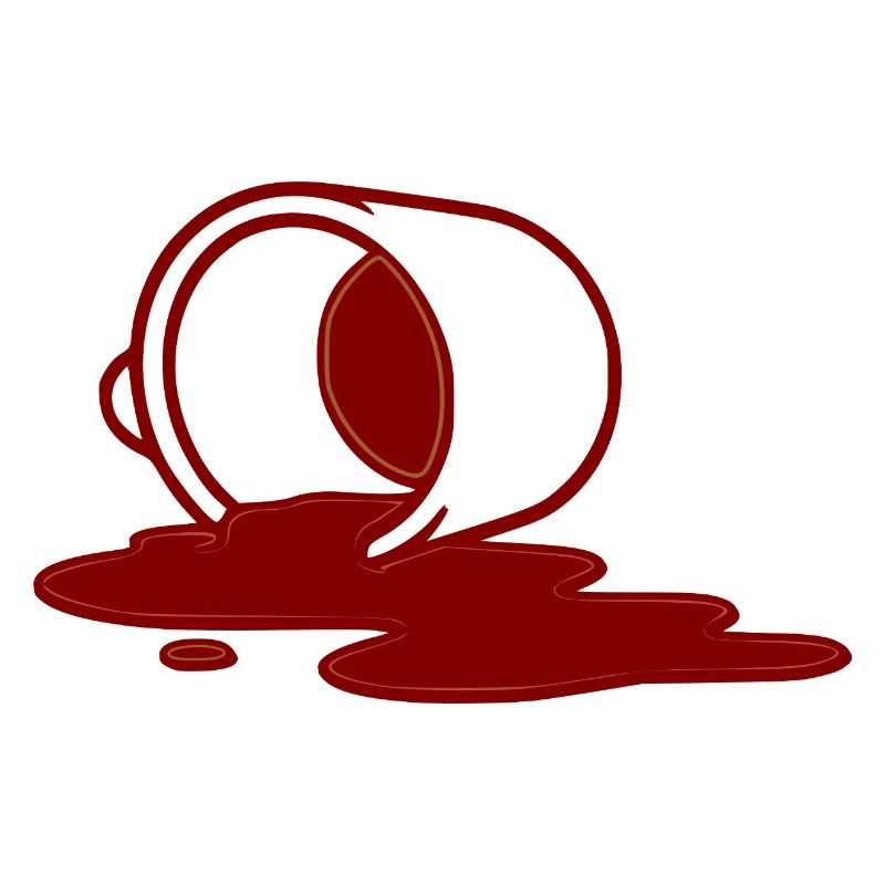 Kaffee Becher Umkippen