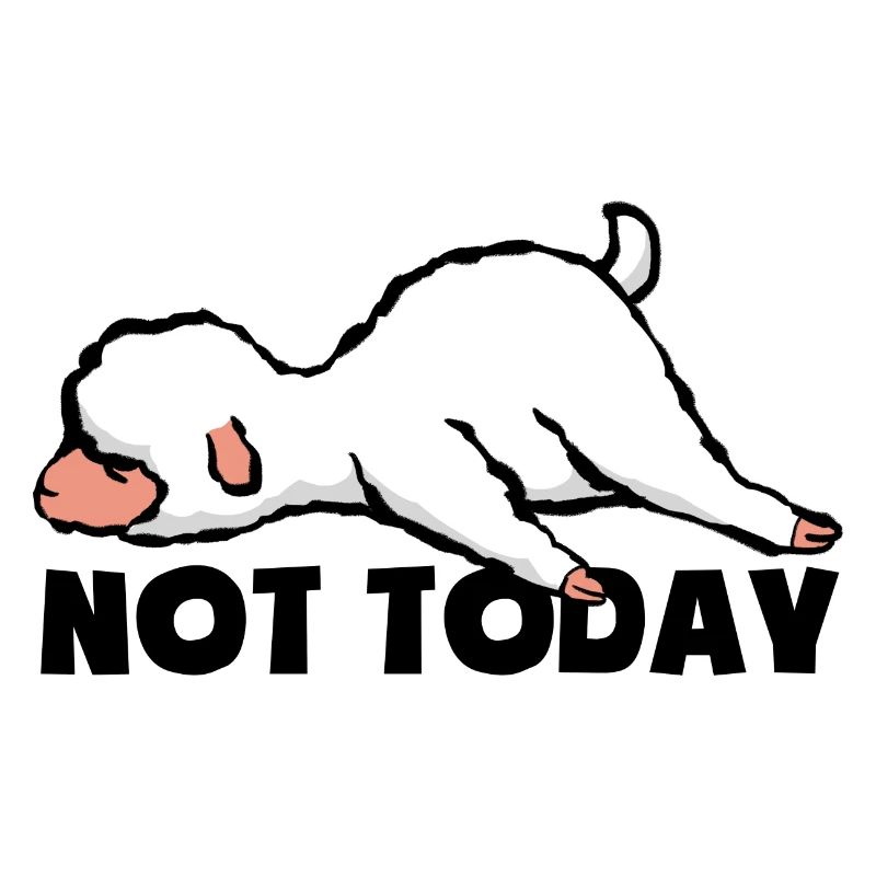 Not today - Tired and lazy - Lamb - Sheep
