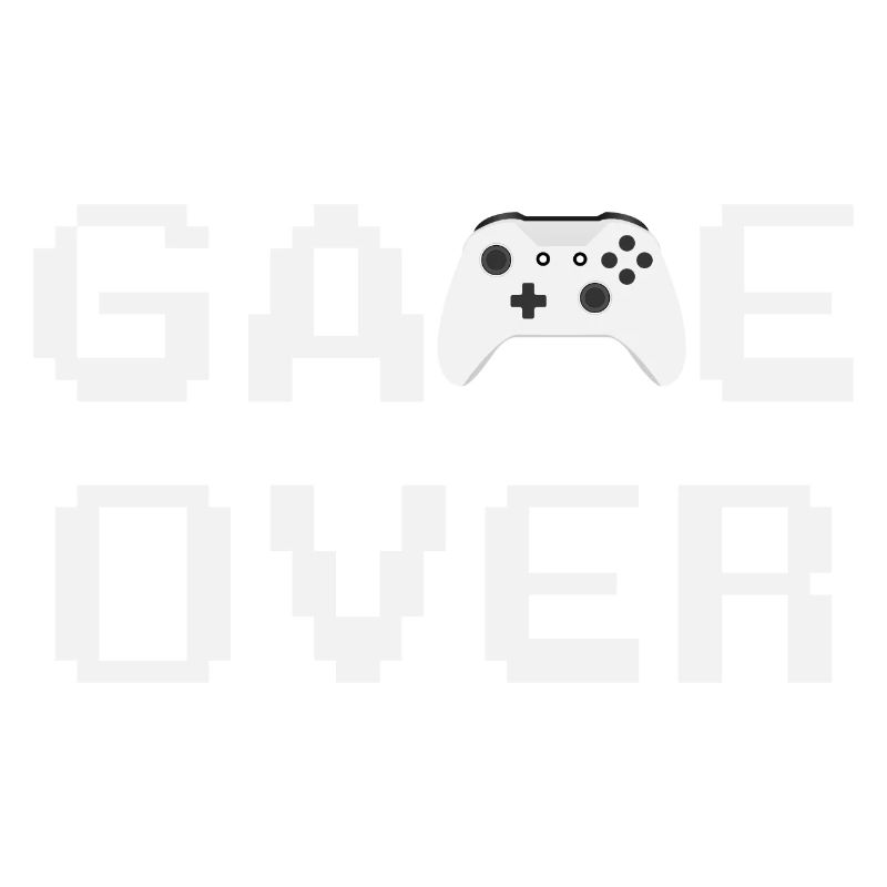 Game Over Controller Blanc