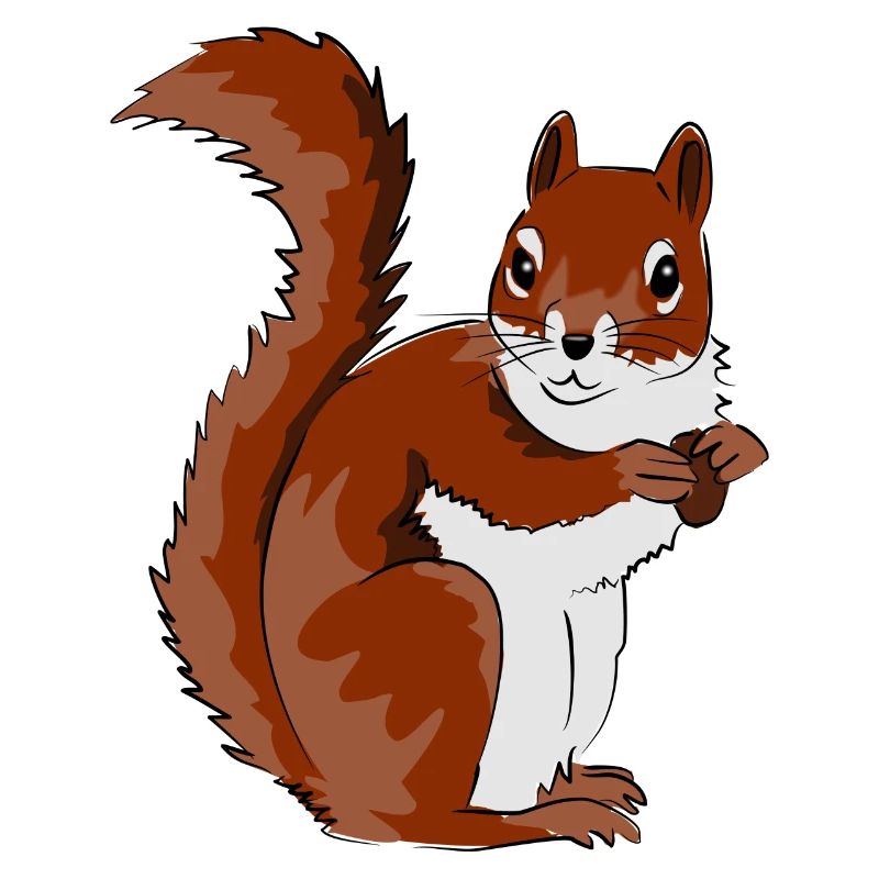 Niedliche Eichhörnchen Illustration