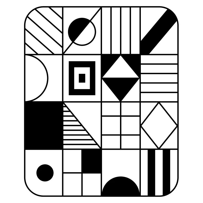 Abstraktes Grafik-Muster in Raster / Pattern