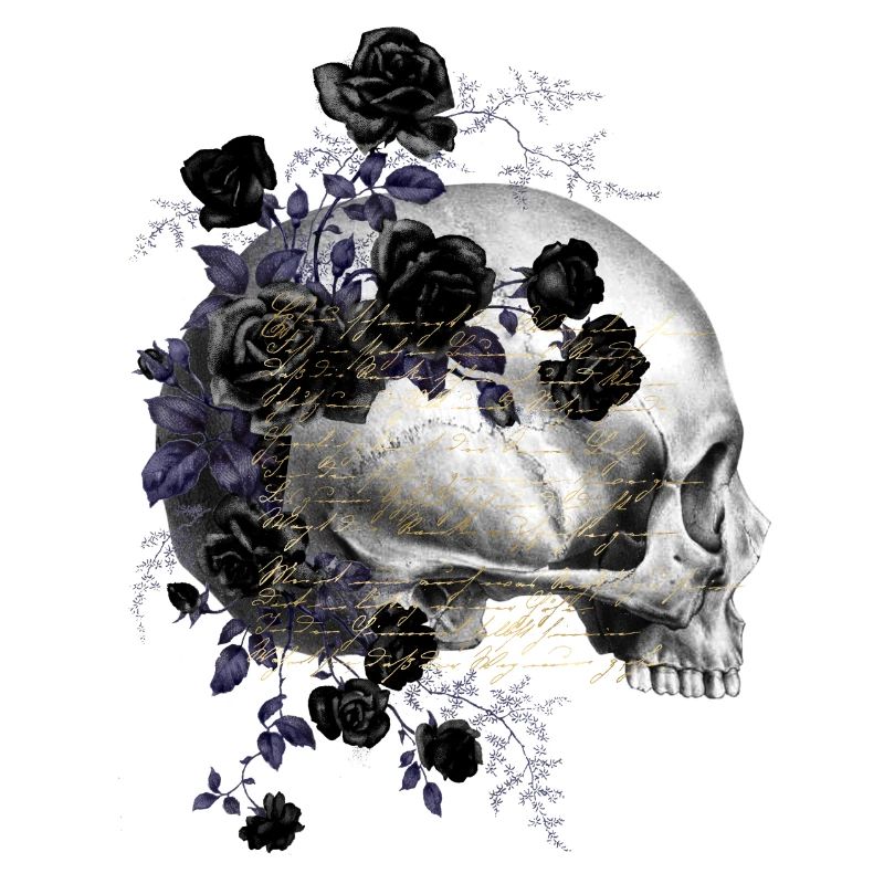 Nuit fleur goth goth goth mort mort skull punk