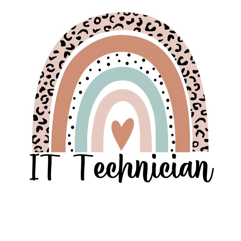 Technicien informatique Rainbow Leopard Drôle technicien informatique