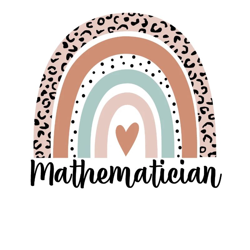 Mathématicien Rainbow Leopard Drôle de mathématicien