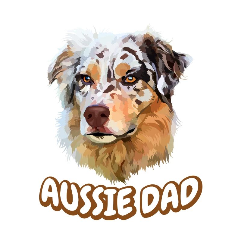 Aussie Dad Australian Shepherd Hund