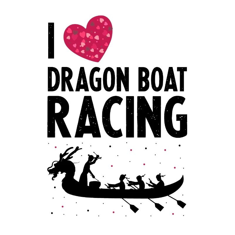 Drachenboot und Drachenboot Crew