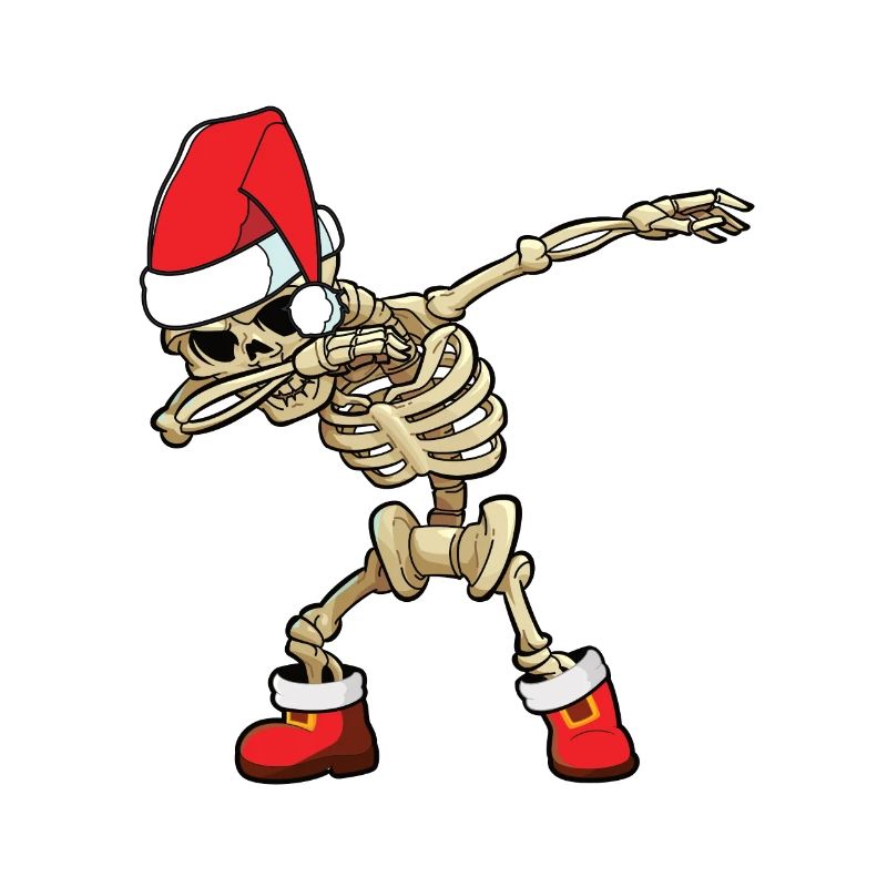 Dabbing Père Noël squelette