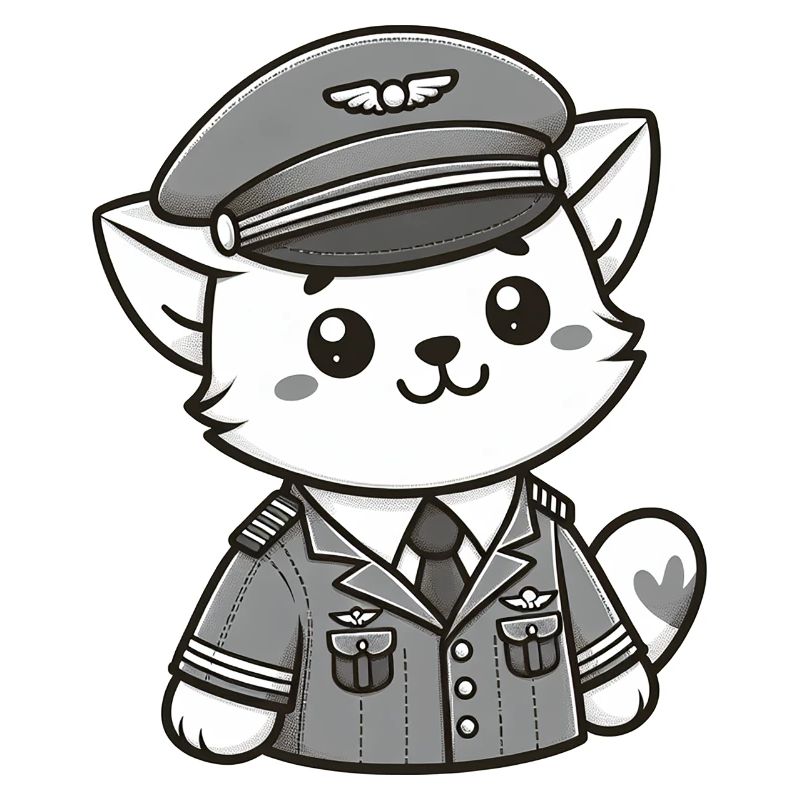 Cute Cat Pilot