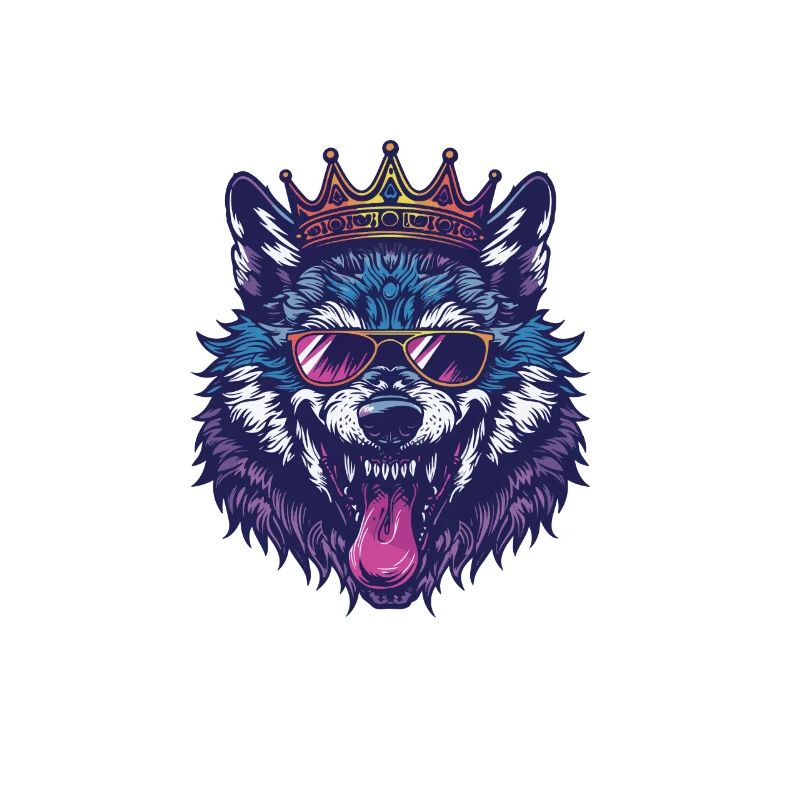 Wolf Comic Lustig Party
