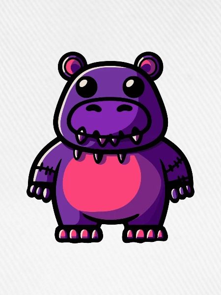 Nilpferd Halloween Tier