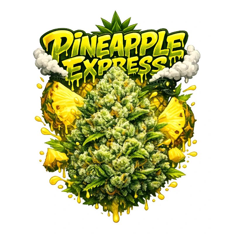 Imprimé Graffiti tropical Pineapple Express