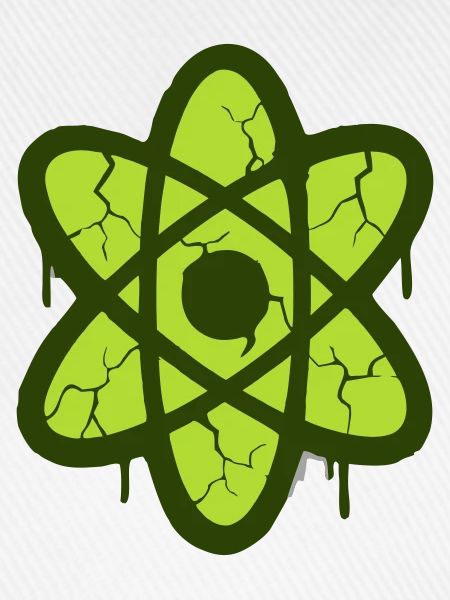 Atom Symbol Graffiti Logo